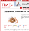 Time Magazine Article: Why Exercise Won’t Make You Thin